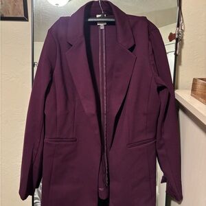 Anne Klein Women's Deep Plum Blazer